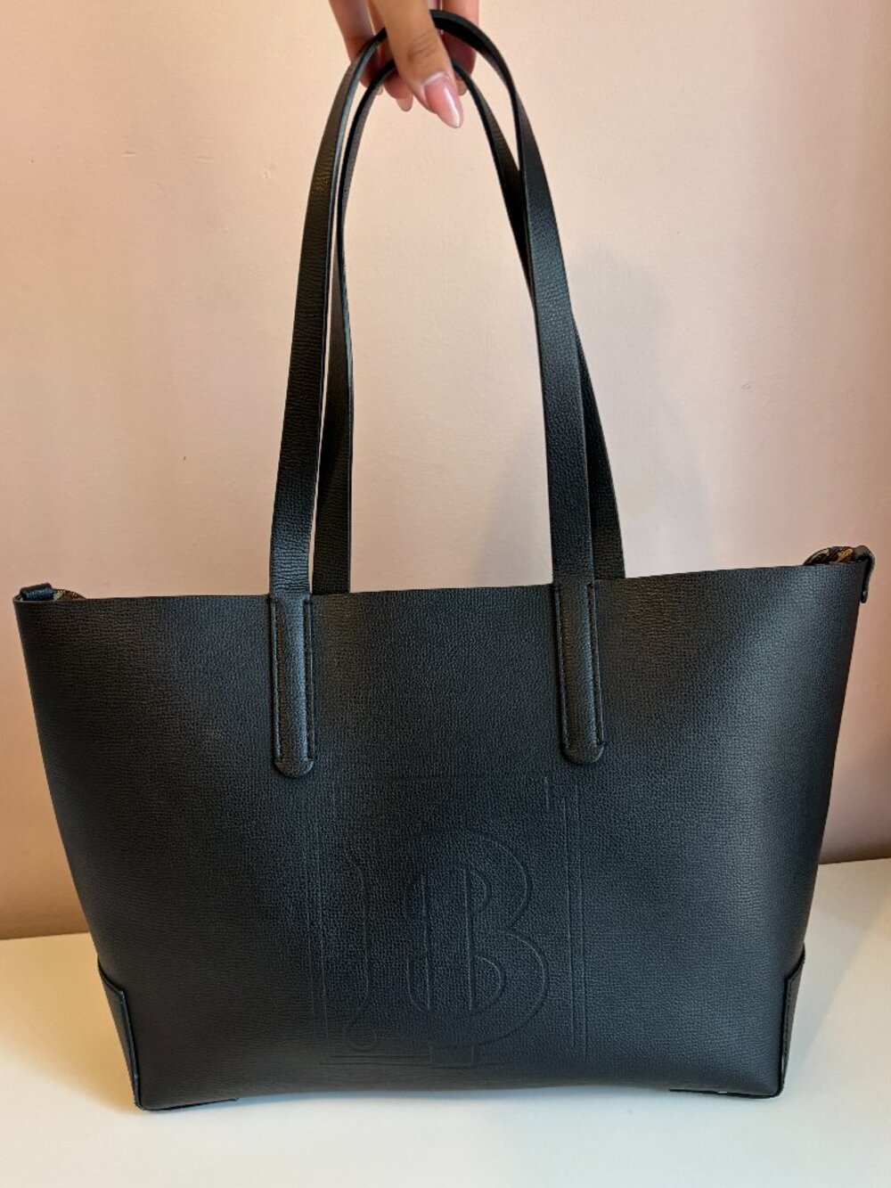 Burberry Medium TB Embossed Internal Monogram Tote